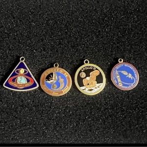 Vintage NASA Apollo Missions Medallions/Charms Lot